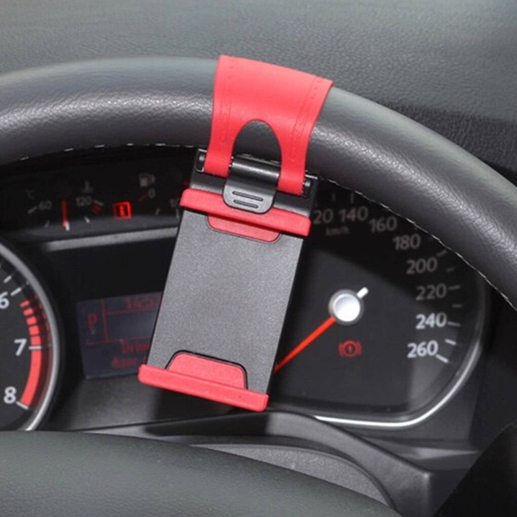 Car Steering Wheel Phone Clip Mount Holder Universal Bike Auto Camera GPS Stand Bracket for iPhone for Samsung