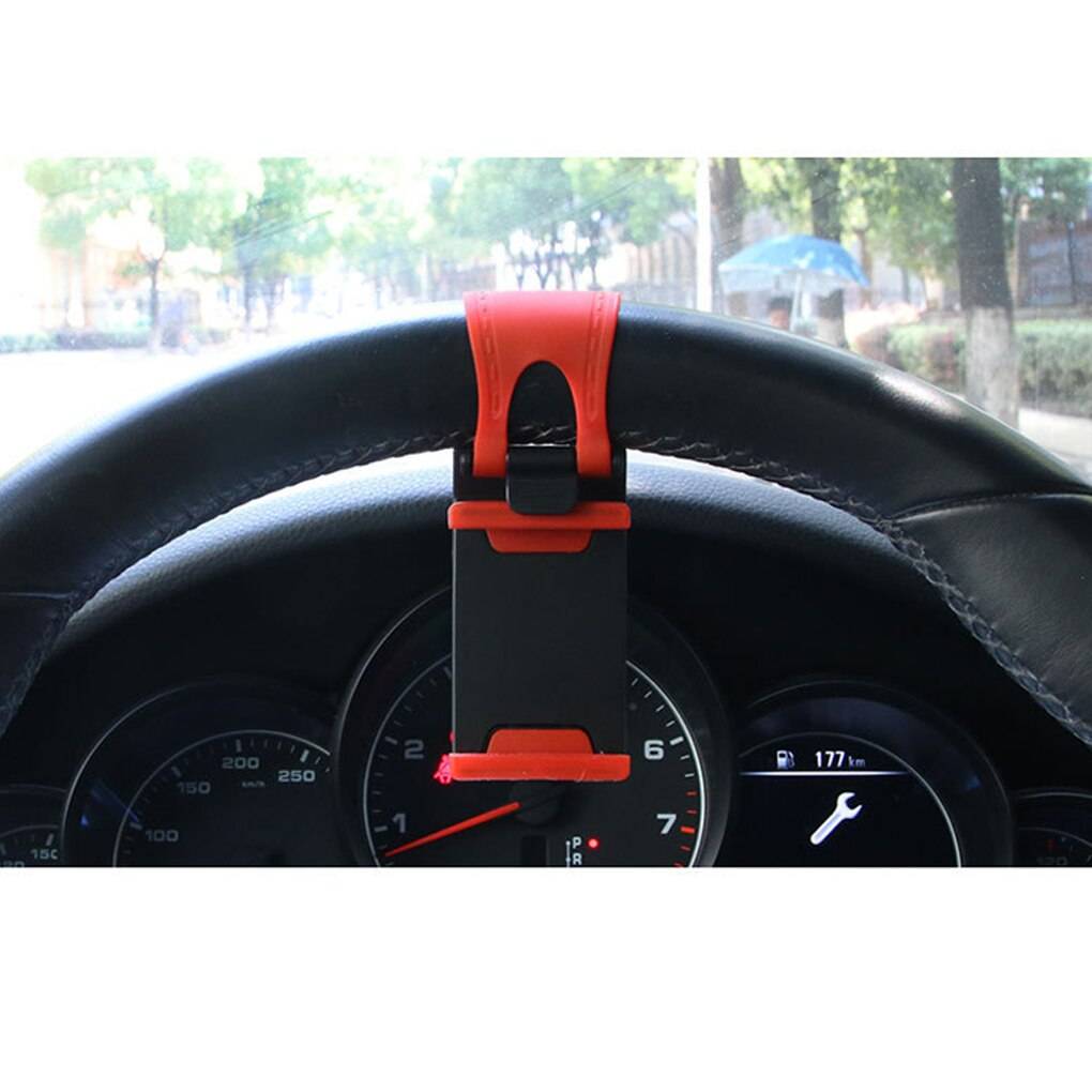 Car Steering Wheel Phone Clip Mount Holder Universal Bike Auto Camera GPS Stand Bracket for iPhone for Samsung